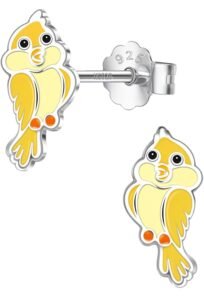 Enamel Stud Earrings