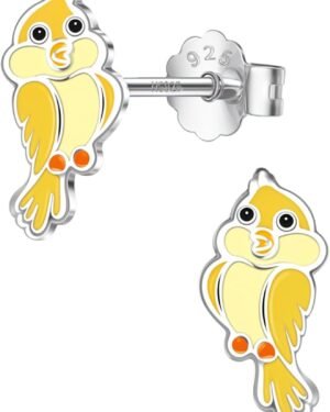 Enamel Stud Earrings