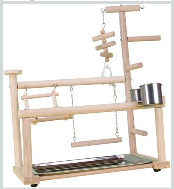 CALANDIS™ Wood Bird Play Stand